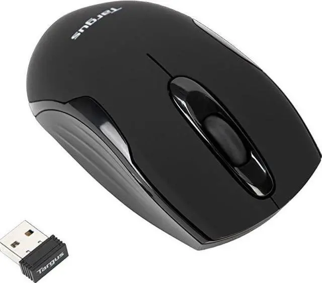 Alt view image 9 of 12 - Targus W575 Wireless Mouse - Optical - Wireless - Radio Frequency - Black - USB - 1600 dpi - Scroll Wheel - AMW575TT