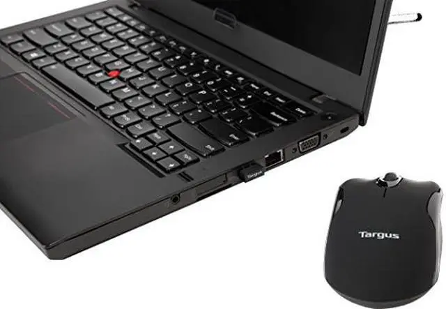 Alt view image 12 of 12 - Targus W575 Wireless Mouse - Optical - Wireless - Radio Frequency - Black - USB - 1600 dpi - Scroll Wheel - AMW575TT