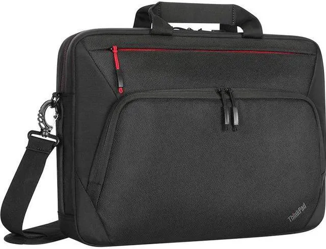 Alt view image 11 of 19 - Lenovo Essential Plus Carry Briefcase for 15.6" Laptop Black 4X41A30365