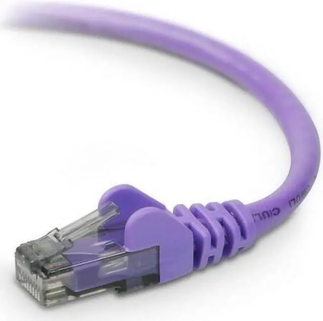 Alt view image 7 of 7 - Belkin A3L980-01-PUR 1 ft. Cat 6 Network Ethernet Cable