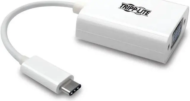 Alt view image 8 of 12 - Tripp Lite USB C to VGA Video Adapter Converter 1080p USB Type C to VGA (U444-06N-VGA-AM)