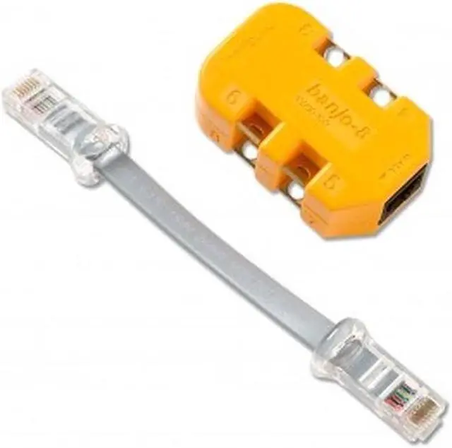 Alt view image 6 of 7 - Fluke Networks 10230101 8-Wire In-line Modular Adapter with K-Plug