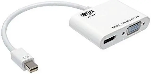 Alt view image 2 of 3 - Tripp Lite Mini DisplayPort 1.2 to VGA/HDMI Adapter Converter, Active, 1920 X 12