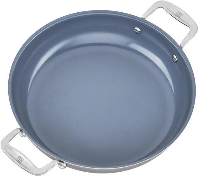 Alt view image 3 of 4 - ZWILLING Spirit Ceramic Nonstick Braiser, 4-qt, Stainless Steel/Grey