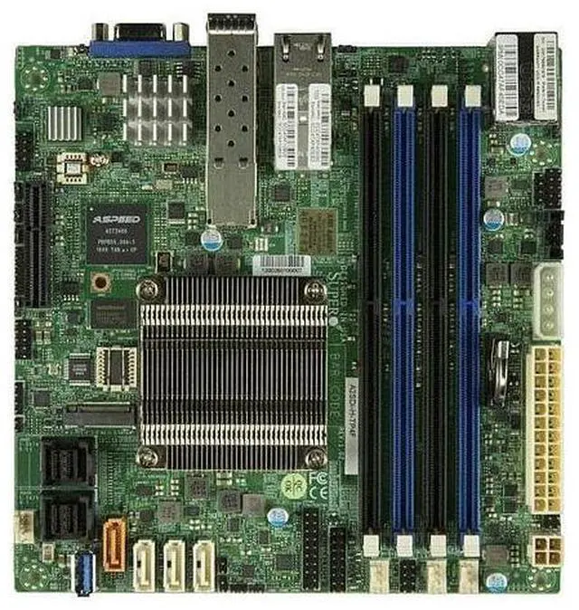Main image of A2SDI-H-TP4F-O Motherboard Atom Processor C3958, 1 X VGA Port SOC Controller, Quad LAN With C3000 SoC, 2 10GBaseT