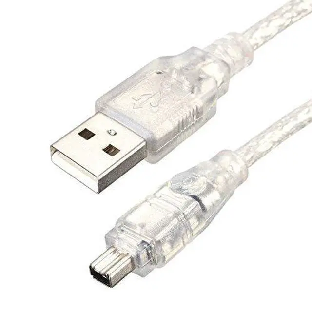 Alt view image 5 of 7 - USB Male to Firewire IEEE 1394 4 Pin Male iLink Adapter Cord Cable for Sony DCR-TRV75E DV Adapter