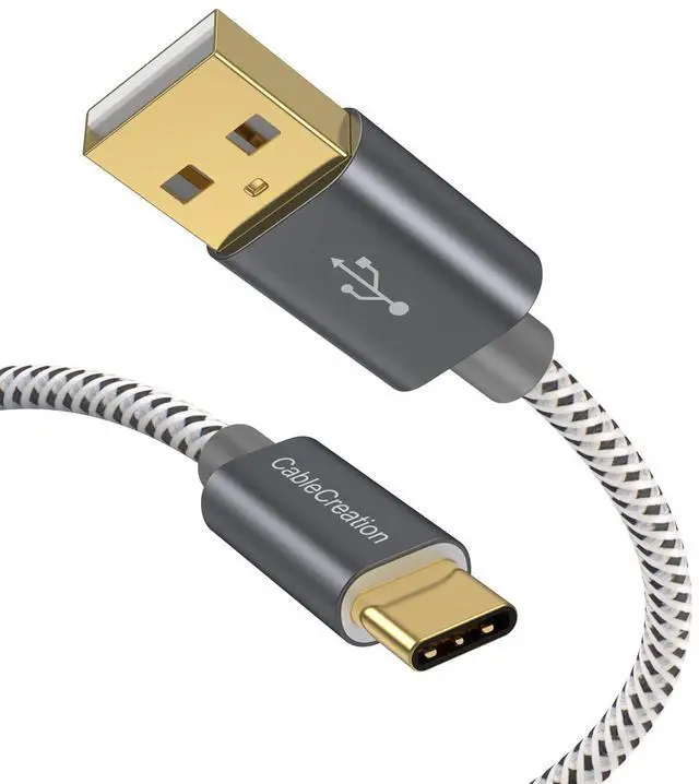 Main image of USB Type C Cable 3FT, USB 2.0 A to C Cable Fast Charging Cable 3A 480Mbps Data, USB to USB C Cord Compatible with MacBook Air Chromebook Pixel Galaxy S22 Ultra S21 S10, Gray