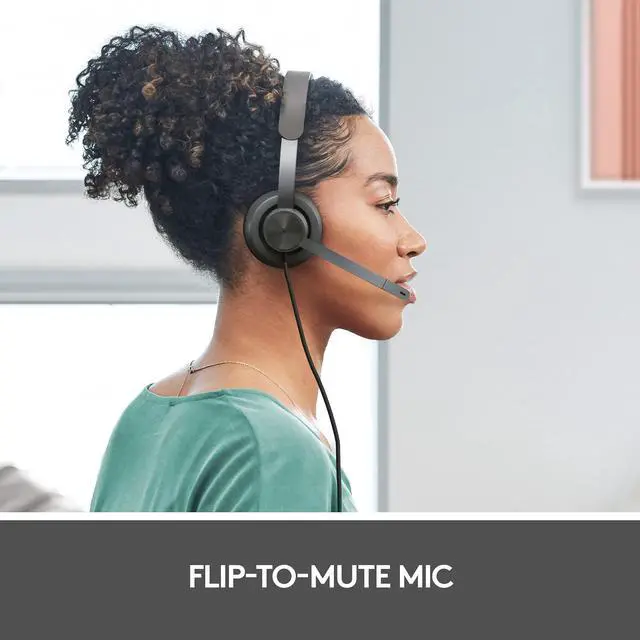 Alt view image 15 of 17 - Logitech Zone Wired Noise Cancelling Headset, Certified for Microsoft Teams