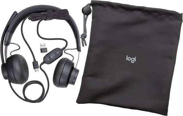 Alt view image 17 of 17 - Logitech Zone Wired Noise Cancelling Headset, Certified for Microsoft Teams