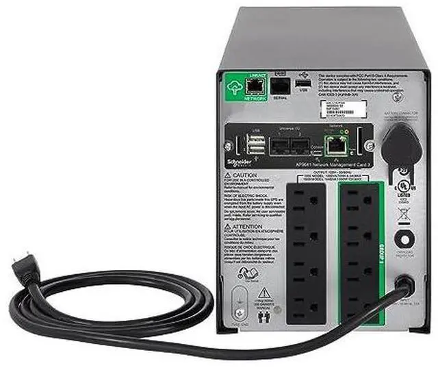 Alt view image 13 of 13 - APC by Schneider Electric Smart-UPS 1500VA Tower UPS - Tower - AVR - 3 Hour Recharge - 6.50 Minute Stand-by - 120 V AC Input - 110 V AC, 125 V AC, 120 V AC Output - Sine Wave - USB - LCD Display - 8 x