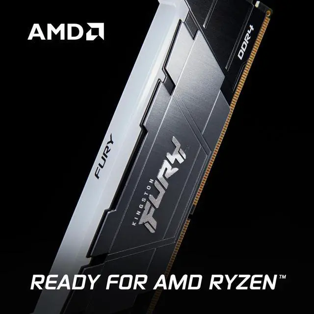 Alt view image 7 of 7 - Kingston FURY Renegade RGB 32GB 3200MT/s DDR4 CL16 Desktop Memory Single Module | Intel XMP | AMD Ryzen | Infrared Syncing | KF432C16RB2A/32