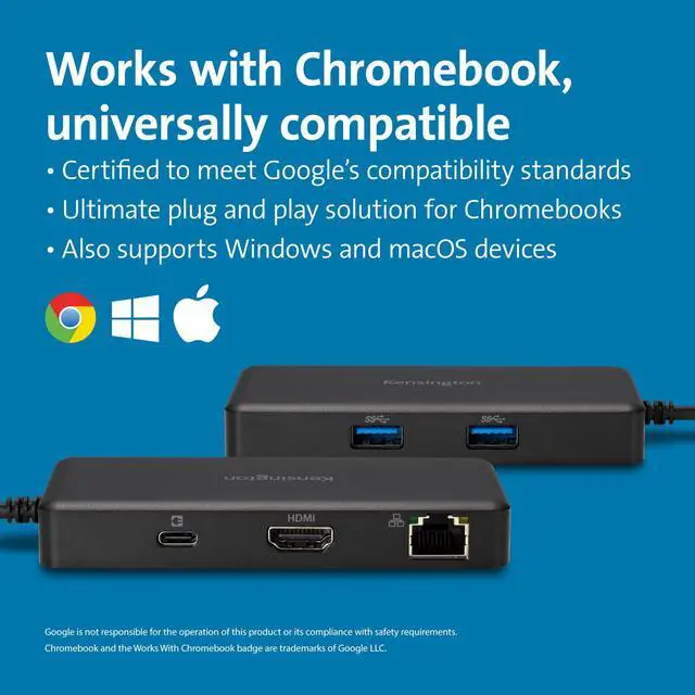 Alt view image 18 of 20 - Kensington G1000P USB-C Mini Dock - for TV/Monitor/Projector/Notebook/Smartphone/iPad - 85 W - USB Type C - 4K - 3840 x 2160 - 2 x USB Type-A Ports - USB Type-A - 1 x USB Type-C Ports - USB Type-C - 1