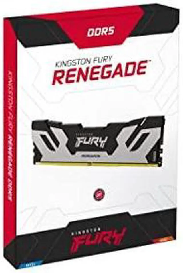 Alt view image 6 of 14 - Kingston Fury Renegade DDR5 Silver/Black XMP 96GB 6000MT/s CL32 DIMM Desktop Gaming Memory (Kit of 2) - KF560C32RSK2-96