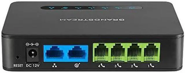 Alt view image 4 of 6 - grandstream gs-ht814 4 port ata with 4 fxs ports and gigabit nat router voip phone and device, black