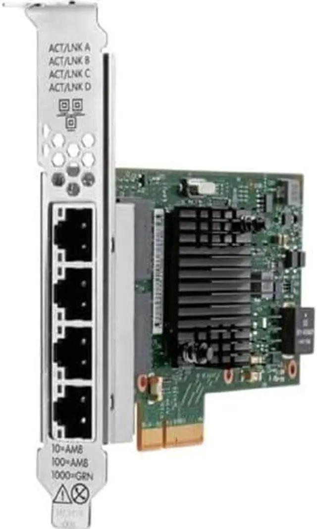 Alt view image 8 of 8 - HPE Broadcom BCM5719 Ethernet 1Gb 4-port Base-T Adapter for HPE - PCI Express 2.0 - 128 MB/s Data Transfer Rate - 4 Port(s) - 4 - Twisted Pair - 1000Base-T - Plug-in Card