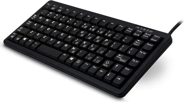 Alt view image 4 of 9 - Cherry G84-4100LCAUS-2 Black 11in Ultraslim Keyboard. Us Space Reduced 83 Position Key Layout Without