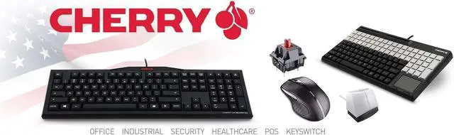 Alt view image 9 of 9 - Cherry G84-4100LCAUS-2 Black 11in Ultraslim Keyboard. Us Space Reduced 83 Position Key Layout Without