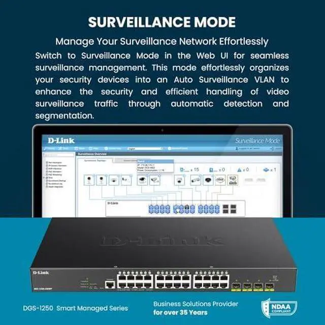 Alt view image 15 of 15 - D-Link 52-Port 10-Gigabit Smart Managed Switch DGS125052X6KV