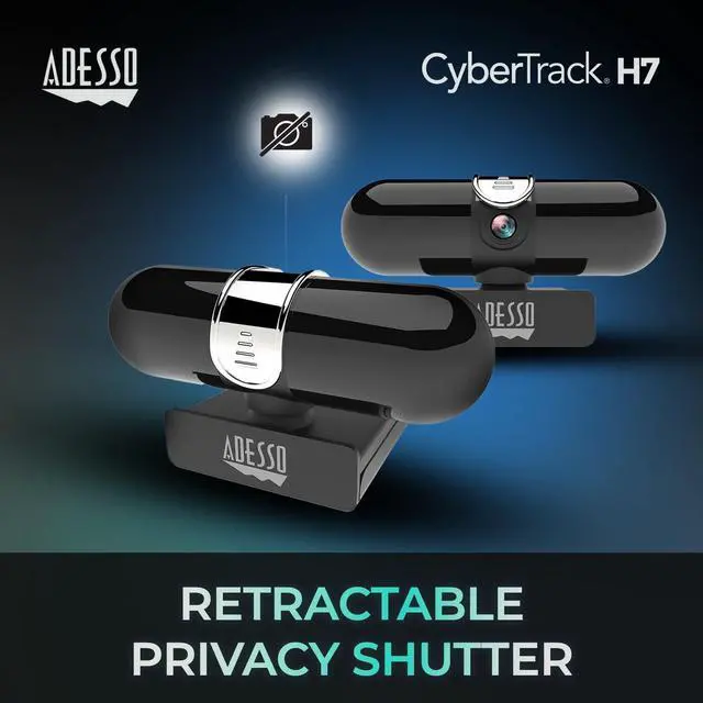Alt view image 17 of 20 - Cybertrack h7 1080p hd auto focus webcam with built-in dual microphone, tripod mount and privacy shutter cover