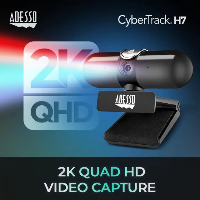 Alt view image 16 of 20 - Cybertrack h7 1080p hd auto focus webcam with built-in dual microphone, tripod mount and privacy shutter cover