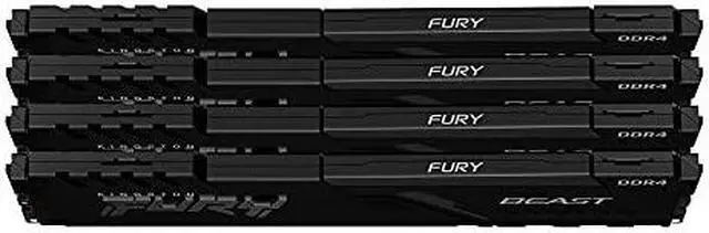 Alt view image 9 of 13 - Kingston FURY Beast 32GB (4 x 8GB) DDR4 3200MHz Quad Memory Kit KF432C16BBK4/32