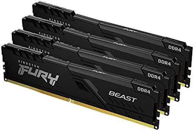 Alt view image 8 of 13 - Kingston FURY Beast 32GB (4 x 8GB) DDR4 3200MHz Quad Memory Kit KF432C16BBK4/32