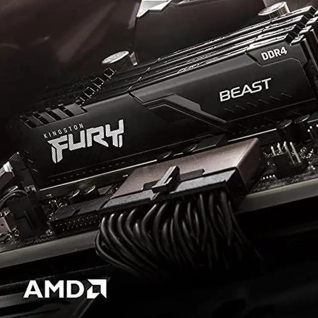 Alt view image 21 of 20 - Kingston Fury Beast 16GB (2 x 8GB) DDR4 3600MHz Dual Memory Kit KF436C17BBK2/16