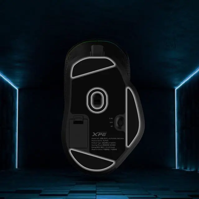 Alt view image 19 of 20 - XPG ALPHA Wireless Gaming Mouse - Black w/ RGB + Omron Switches | 60 Hour Battery Life - USB-C Connection | 6 Programmable Buttons :Exokeleton Design | PAW 3335 Sensor - 400-16000 DPI