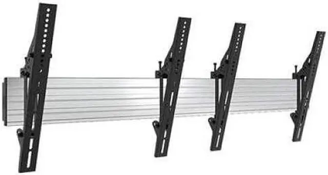 Alt view image 3 of 4 - atdec ADBS-2X1-12TW 2x1 Wall Menu Board Mount