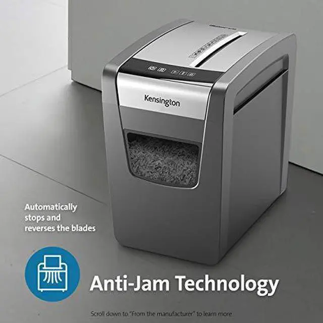 Alt view image 12 of 14 - Kensington Office Assist M100s Anti-Jam Cross Cut Shredder K52076AM