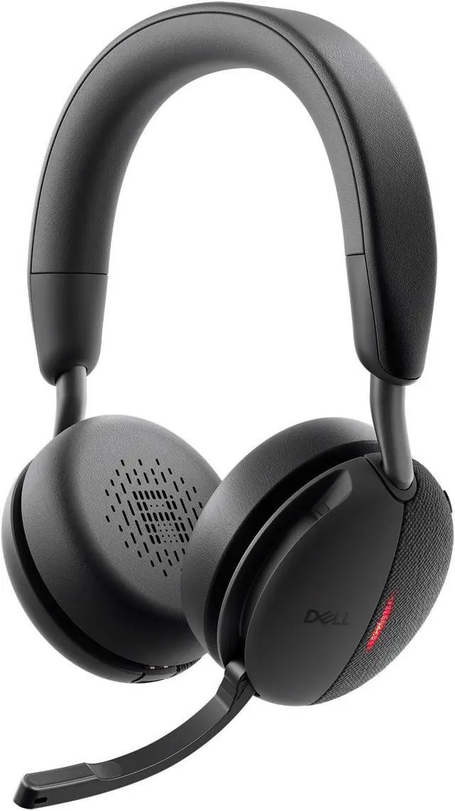 Alt view image 3 of 8 - Dell WL5024 Pro Wireless ANC Headset - Hybrid Active Noise Cancellation, AI-Based Noise Cancellation Microphone, Leatherette Headband, Effortless connectivity, Microsoft Teams/Zoom Certified - Black