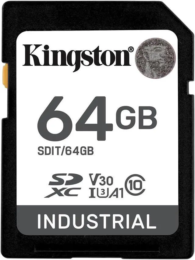 Alt view image 4 of 12 - Kingston 64GB Industrial SD Memory Card UHS-I U3 V30 A1 Ideal for Extreme Conditions SDIT/64GB