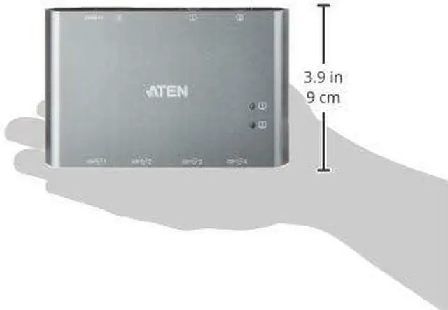 Alt view image 14 of 14 - ATEN 2-Port USB-C Gen 2 Sharing Switch with Power Pass-through US3342