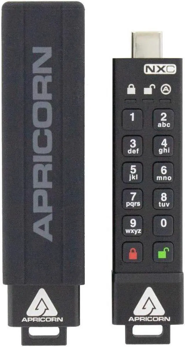 Alt view image 15 of 20 - apricorn 128gb aegis secure key 3 nxc 256-bit hardware-encrypted usb 3.2 type c flash drive, fips 140-3 level 3 validation pending (ask3-nxc-128gb)