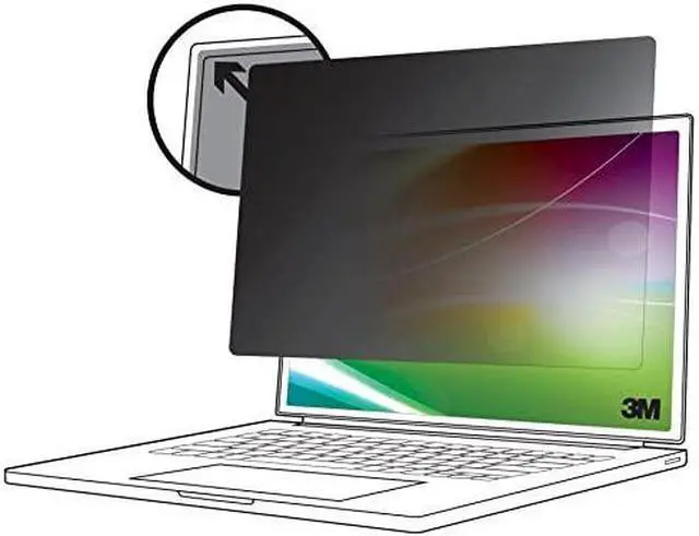 Alt view image 11 of 12 - 3M Bright Screen Privacy Filter for 14in Full Screen Laptop 16:9 BP140W9E