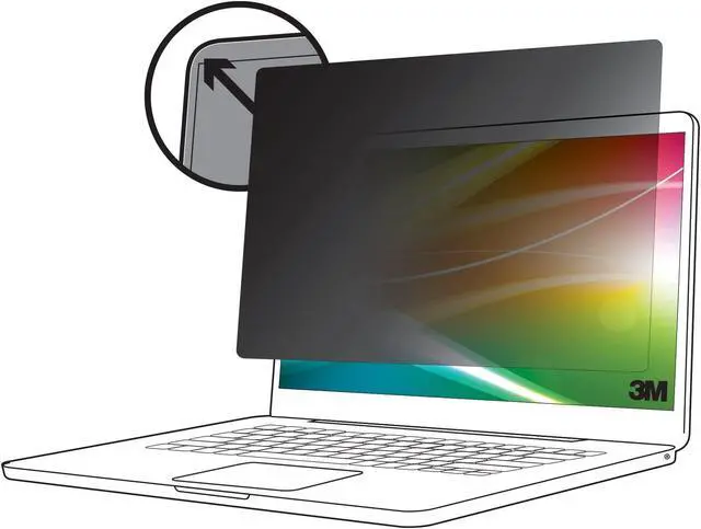 Alt view image 6 of 8 - 3M Bright Screen Privacy Filter for Apple® MacBook Pro® 16 2019, 16:10, BPNAP004 - For 16" Widescreen LCD MacBook Pro - 16:10 - Scratch Resistant, Fingerprint Resistant