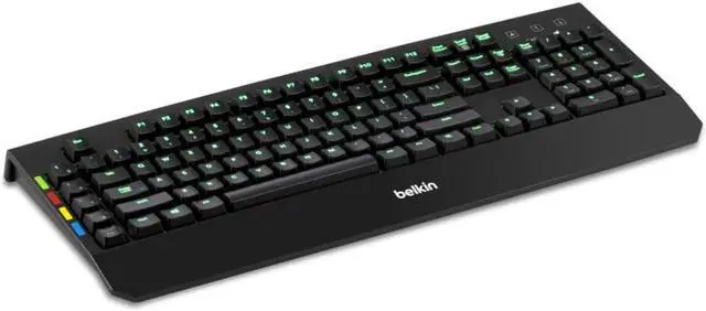 Alt view image 11 of 11 - Belkin KVM Remote Control With Integrated Keyboard F1DN008KBD