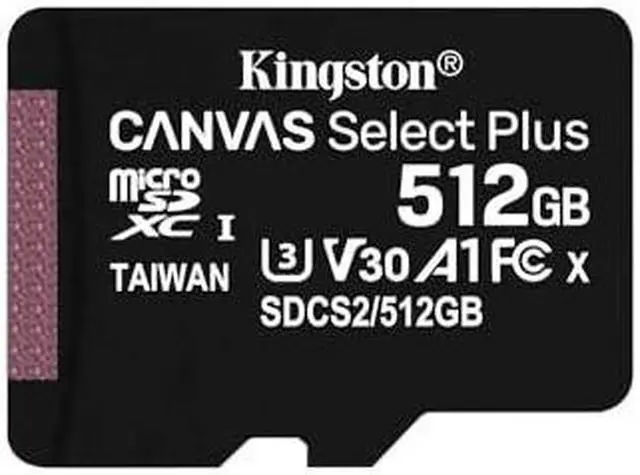 Alt view image 6 of 12 - Kingston Canvas Select Plus 512GB microSDXC Memory (Flash Memory) Model SDCS2/512GBSP