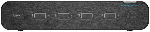 Alt view image 6 of 6 - Belkin Universal 2nd Gen Secure KVM Switch 4-Port Dual Head w/ CAC F1DN204KVMUN4