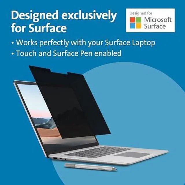 Alt view image 9 of 17 - Kensington MagPro Elite Privacy Screen for Surface Laptop 2/3 13.5IN K50728WW