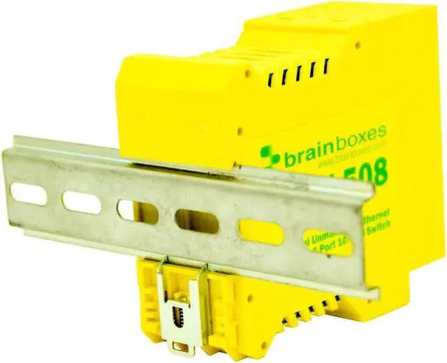 Alt view image 15 of 15 - BRAINBOXES SW-508 INDUSTRIAL ETHERNET 8PORT SW