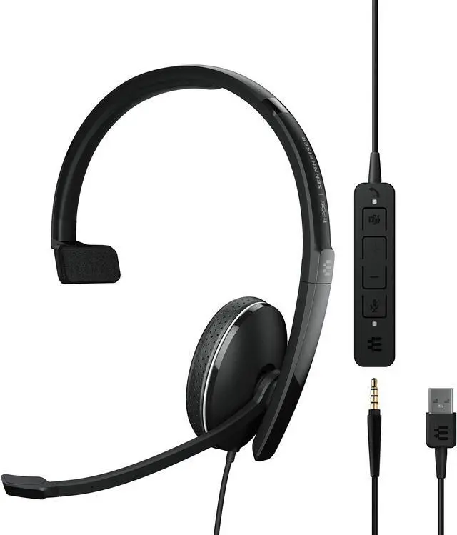 Alt view image 20 of 20 - EPOS / SENNHEISER Adapt 135T USB II Monaural On Ear Wired Headset 1000900