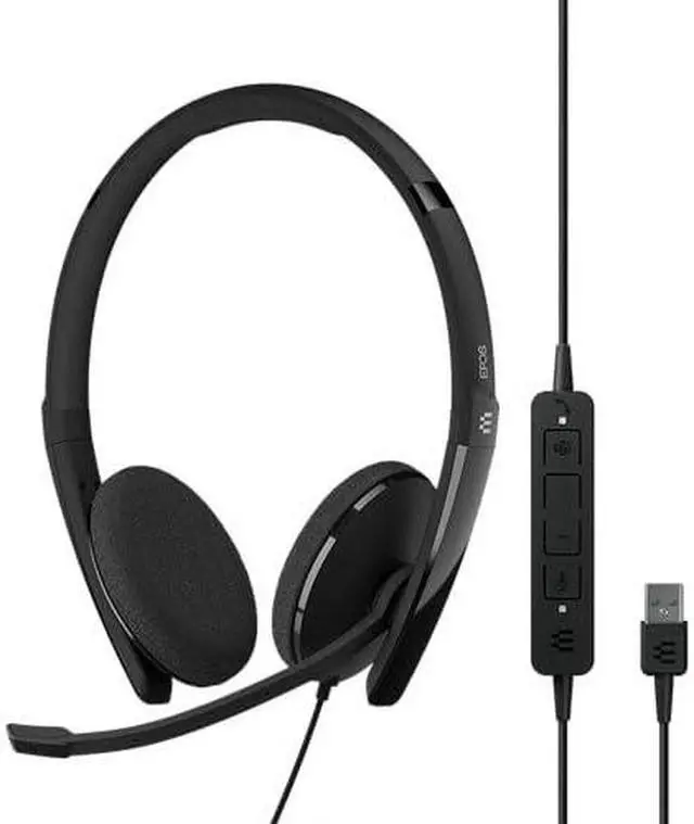 Alt view image 14 of 18 - EPOS I Sennheiser ADAPT 160T USB II Stereo Computer Headset Over-the-Head Black (1000901)