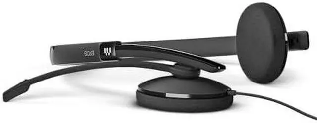Alt view image 17 of 18 - EPOS I Sennheiser ADAPT 160T USB II Stereo Computer Headset Over-the-Head Black (1000901)