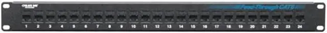 Alt view image 3 of 3 - BLACK BOX JPM818A PTCH PNL CAT6 FD-THR 1U UNSHIELDED 24PT