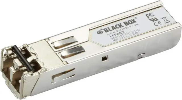 Alt view image 6 of 6 - Black Box SFP 155-Mbps Fiber with Extended Diagnostics 1310-nm Multimode 2 km LC