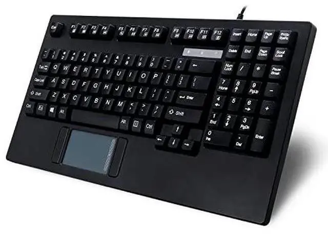 Alt view image 12 of 17 - ADESSO AKB-425UB-MRP Black 12 Function Keys USB Wired EasyTouchTouchpad Keyboard With Rackmount