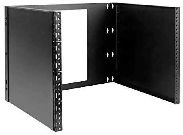 Alt view image 10 of 20 - Tripp Lite 8U Wall-Mount Bracket for Small Switches, Patch Panels Hinged - Black