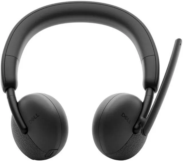 Alt view image 3 of 9 - Dell Wireless Headset - WL3024 - Microsoft Teams Certification - Siri, Google Assistant, Bixby - Stereo - Wireless - Bluetooth - 98.4 ft - 20 Hz - 20 kHz - On-ear, Over-the-head - Binaural - Ear-cup -