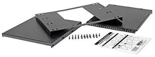 Alt view image 16 of 20 - Tripp Lite 8U Wall-Mount Bracket for Small Switches, Patch Panels Hinged - Black
